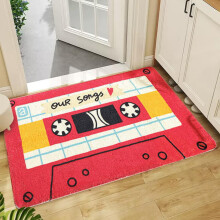 Giyblacko retro kassette dørmåtte skridsikker 45x75cm