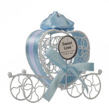 Boîte à bonbons romantique en forme de carrosse, 1 pièce