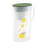 Glaskaffeebecher mit Deckel und Strohhalm, 2 l 1