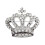 Καρφίτσα Queen Crown Gold Silver Plated 1 Τεμάχιο 5