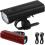 Bike Headlight with Tail Light USB Rechargeable 1 Set 1