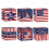Patriotisk presentask med amerikansk flaggdesign, 12 st 1