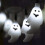 Halloween LED Skull String Lights Battery Operated 20 3