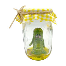 Sculpture miniature en verre « Cri dans un bocal », faite à la main