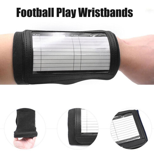 Voetbal quarterback polsbandje playbook drievoudige insert 2