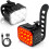LED rechargeable headlight and tail light black 1