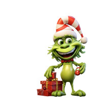 Pendentifs décoratifs de Noël Grinch en acrylique (1 pièce)