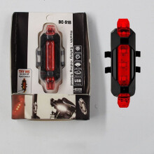 Bike Light USB Rechargeable Waterproof Rear 1 Pack