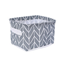 Paniers de rangement pliables en toile Fankiway, en coton et lin, parfaits pour ranger maquillage, livres et jouets de bébé.
