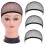 Elastische pruikmutsen voor dames, nylon mesh, 3-pack 1
