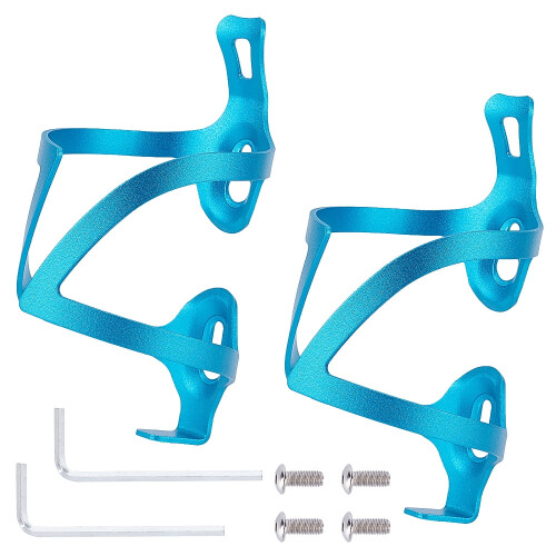 Aluminiumslegering Cykelflaskeholder Blå 2 sæt