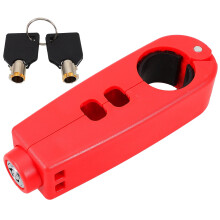 Antivol de guidon de moto ABS, accélérateur, frein à main, batterie rouge