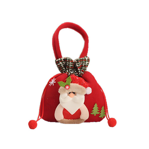 conjunto de sacolas decorativas para presentes de Natal para doces