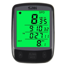 Waterdichte digitale fietscomputer met LCD-scherm en snoer (1 stuk)