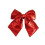 Laço de fita natalina com glitter vermelho, 30 x 25 cm (11,8 x 9,8 polegadas) 1