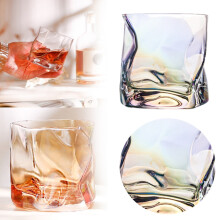 Verre à whisky givré à motif de vent, 1 pièce