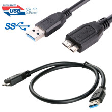 Micro-USB-3.0-zu-USB-3.0-Kabel für externe Festplatte, 0,3–5 m