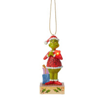 Ornáid Crann Nollag Grinch Aicrileach 1 phíosa