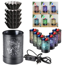 Lampe d'aromathérapie veilleuse LED pour fondant à cire (1 pièce)