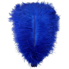 Penas de avestruz azul-real, 15-20 cm (6-7,9 polegadas), 20 unidades