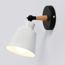 Applique murale LED en bois moderne pour chambre, salon ou salle de bain