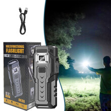 Lanterna LED Fankiway com base magnética e luz vermelha COB1