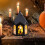 Luminária noturna de Halloween com vela LED em formato de abóbora e esqueleto 5