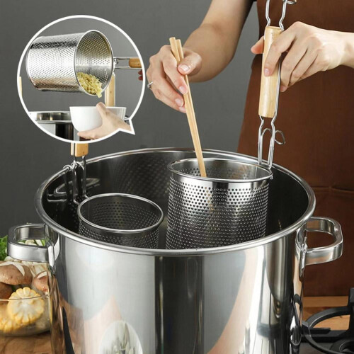 Fry Basket Mesh Skimmer för restaurangmatlagning 1