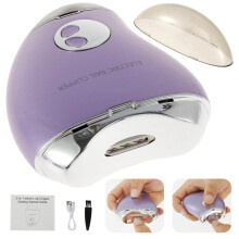 Coupe-ongles électrique Grusce, tondeuse rechargeable à 3 vitesses
