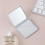 Mini miroir de maquillage carré portable double face pliable1 4