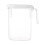 Glaskaffeebecher mit Deckel und Strohhalm, 450 ml 1