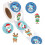Weihnachtsaufkleber-Set, 500 Stück, Geschenkidee, Dekoration 1