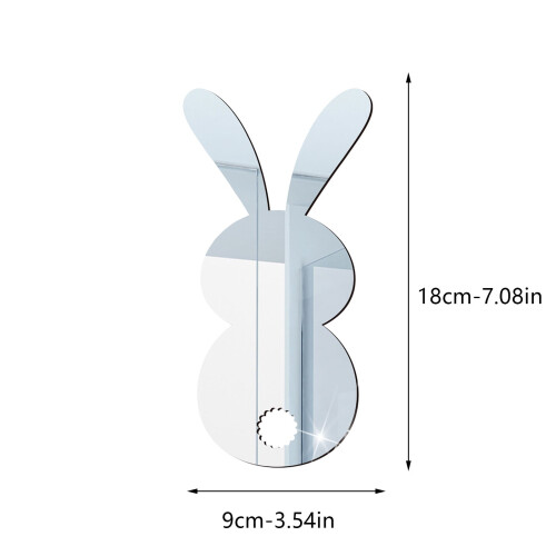 Easter Rabbit Wall Decals 3D Acrylic Mirror 2