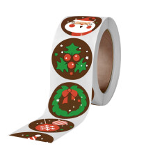 Lot de 500 autocollants de décorations de Noël