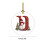 Kerst sneeuwpop hanger acryl26-letter 1