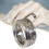Bague en argent 925 avec lettre et chiffre, taille 8 1