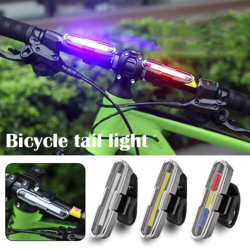 COB LED bike tail light USB-rechargeable 1 piece 2