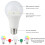 Λαμπτήρας LED E27RGB Τηλεχειριστήριο 16 χρωμάτων 6