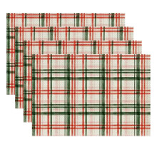 Kerst placemat set voor de woonkamerdecoratie