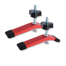 Grusce T-rail klemset van aluminiumlegering, 2 stuks, 6-3/8" x