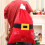 Saco de Natal de veludo vermelho com cordão, 68,5 x 33 cm (27 x 13 polegadas) 1