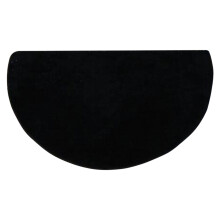 Giyblacko halvcirkelformet dørmåtte sort absorberende 1 stk.
