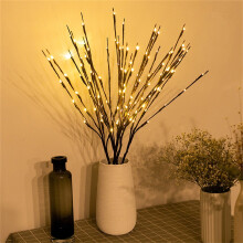 Guirlande lumineuse florale Ă LED blanc chaud Fankiway (20 ampoules)