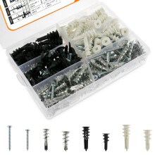 Trockenbau-Dübelschrauben-Set, selbstbohrend, 50-teilig