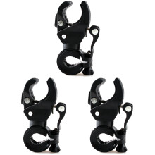 Bike Torch Light Mount Clamp for Handlebar Set of 3