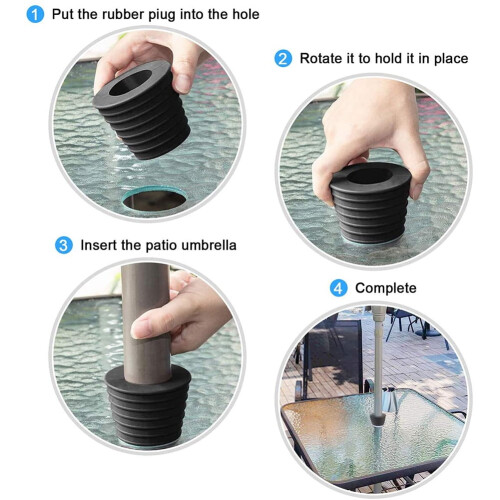 Kileplugg til parasoll til uteplass, 38 mm 1