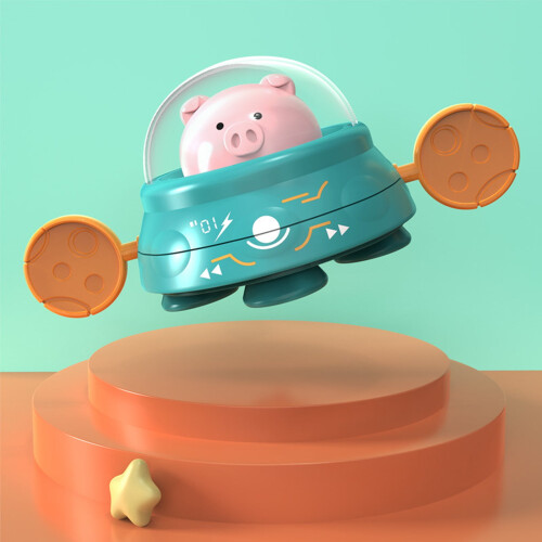 Capino bath toy pig flying saucer clockwork 1 pc 2