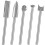 Jeu de 5 forets à bois Grusce HSS à queue de 1/8 pouce 1