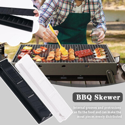 Moule à brochettes pour barbecue réutilisable, longue cuisson, 1 pièce 2