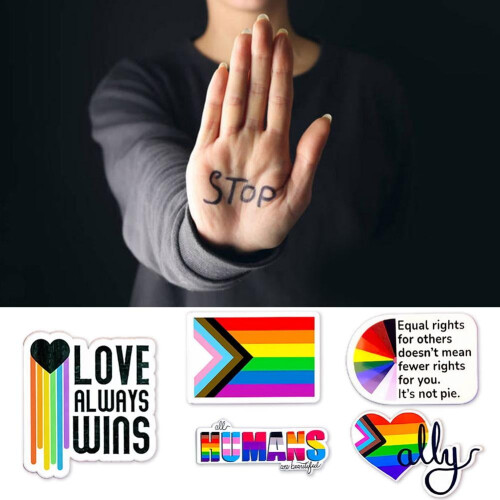 Progress Pride -lipputarra heijastava vinyylipuskuritarra1 2